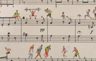 藝術(shù)圈 | 膜拜！在五線譜上畫插畫的人