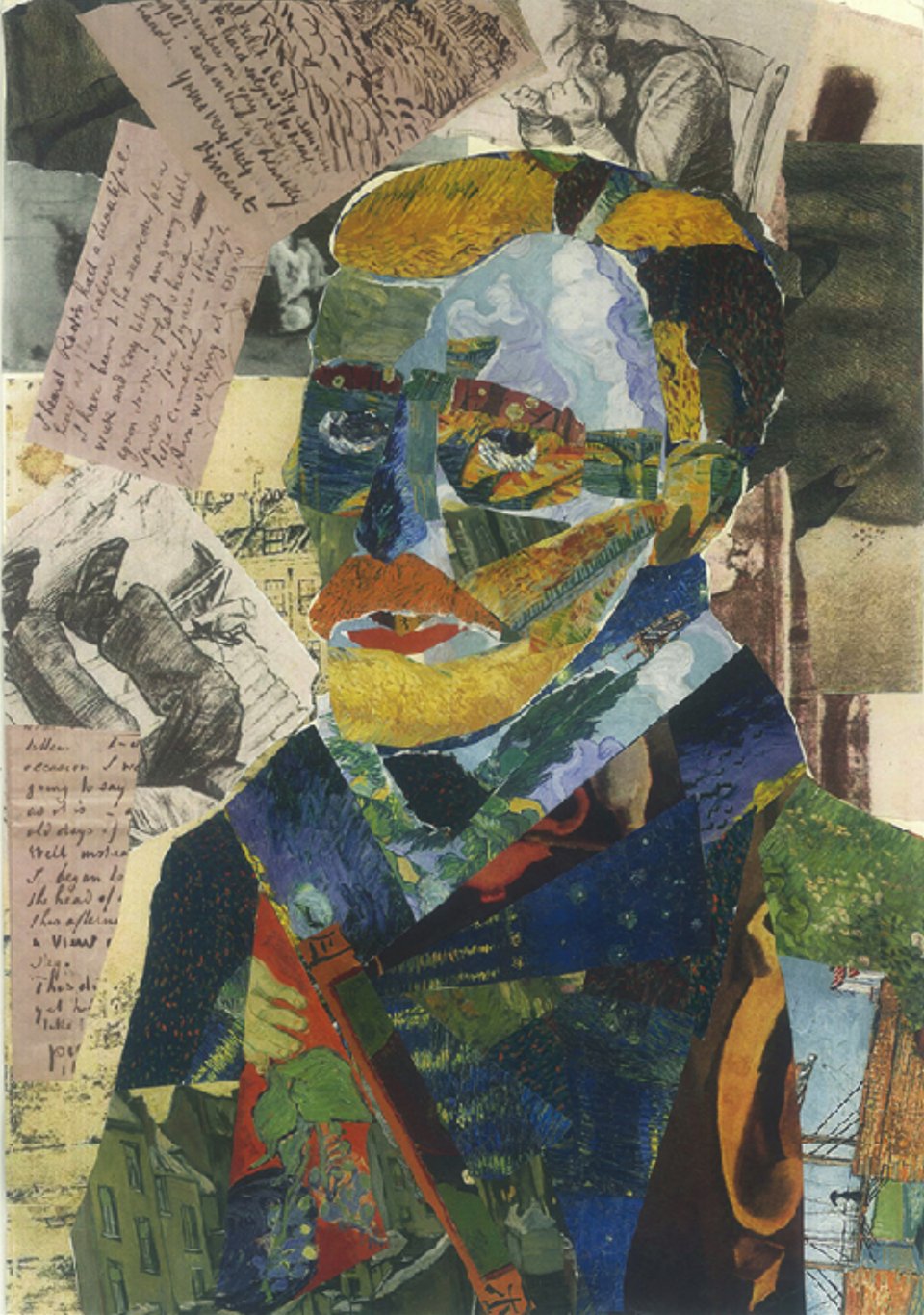 Vincent Van Gogh Collage 594mm&times;841mm 2018