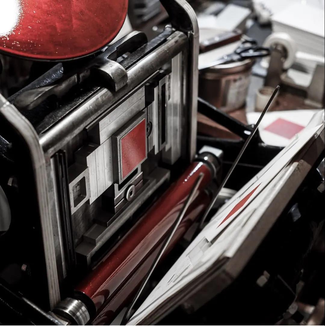 ▲印刷機工作狀態(tài)一窺